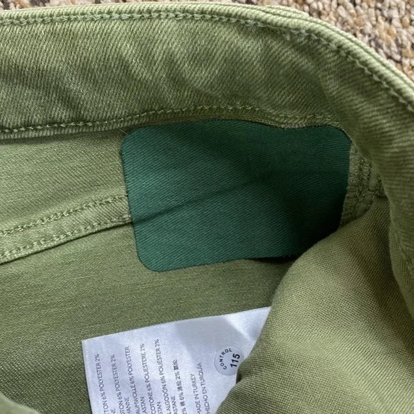 FP We the Free Olive Green Skinny Jeans
